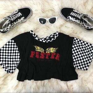 racing crop top
